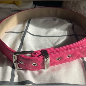 Hot pink madden NYC belt